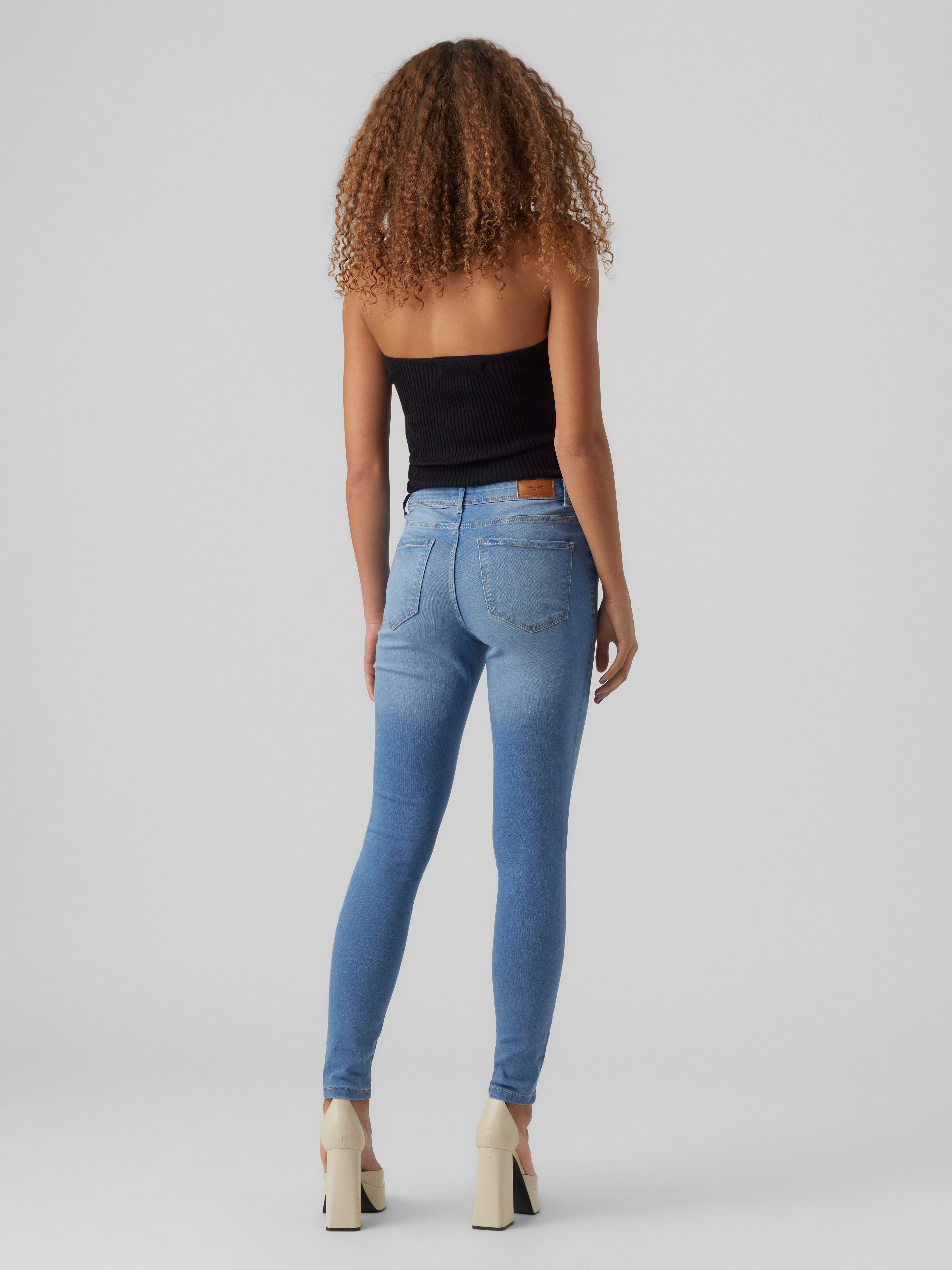 VMTANYA Mid Rise Skinny Fit Jeans