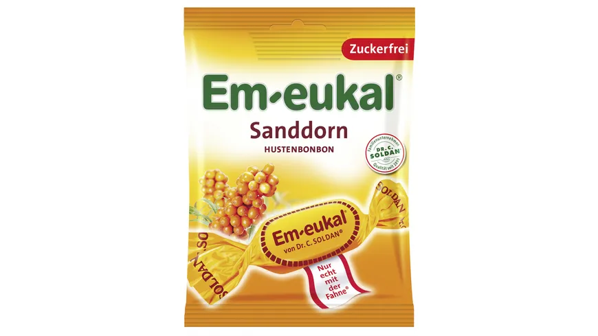 Em-Eukal Hustenbonbons Sanddorn 75 g