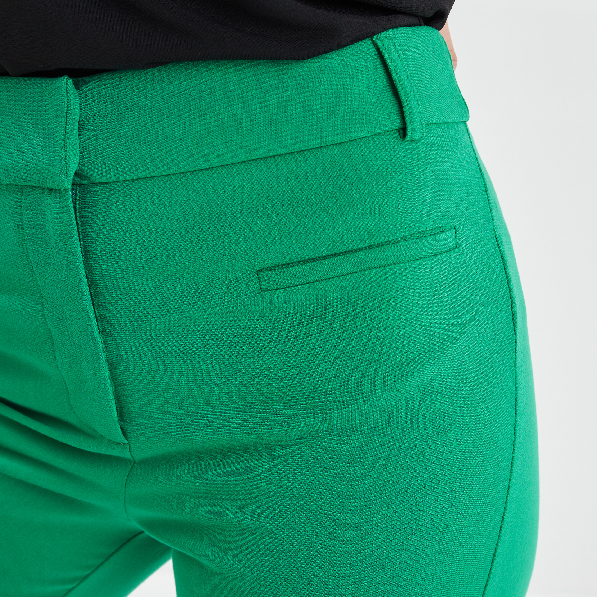 Pantalon flare 2 poches avant vert émeraude femme | La Halle