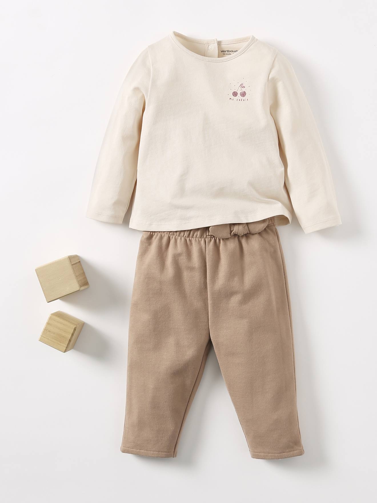 T-shirt bébé Basics manches longues orange