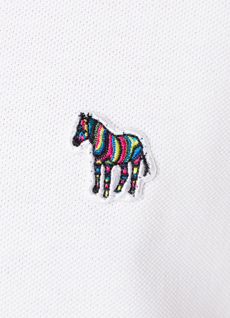 PS Paul Smith pieguļoša polo krekls ar izšuvumu no logotipa