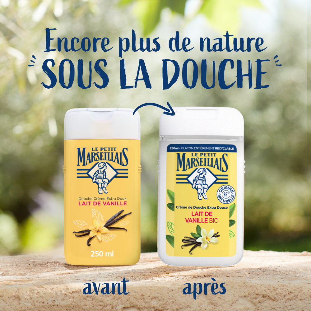 le petit marseillais LE PETIT MARSEILLAIS  DOUCHE EXTRA DOUXLAIT DE VANILLE BIO 250 ML Gel Douche