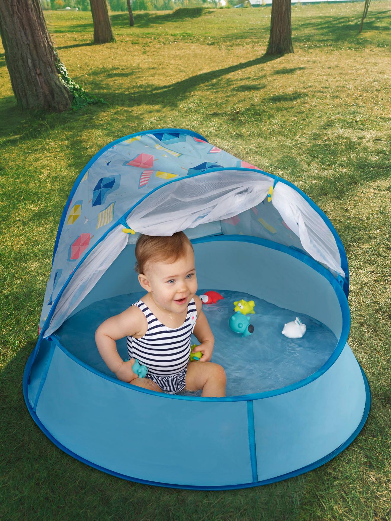 Babymoov Strandmuschel mit UV-Schutz UPF 50+, Pop-up BABYMOOV - blau