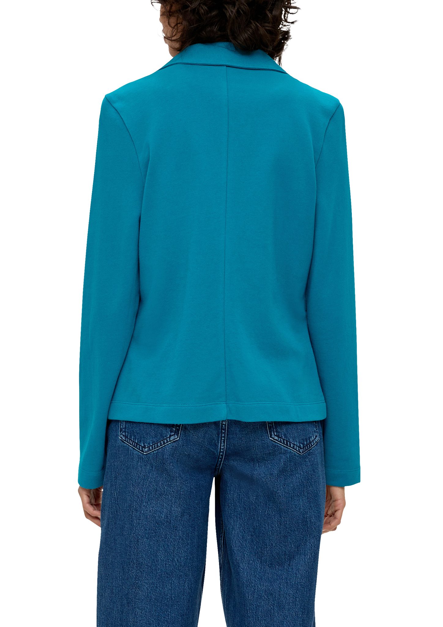 s.Oliver Jackenblazer Blazer aus Sweat Teilungsnähte