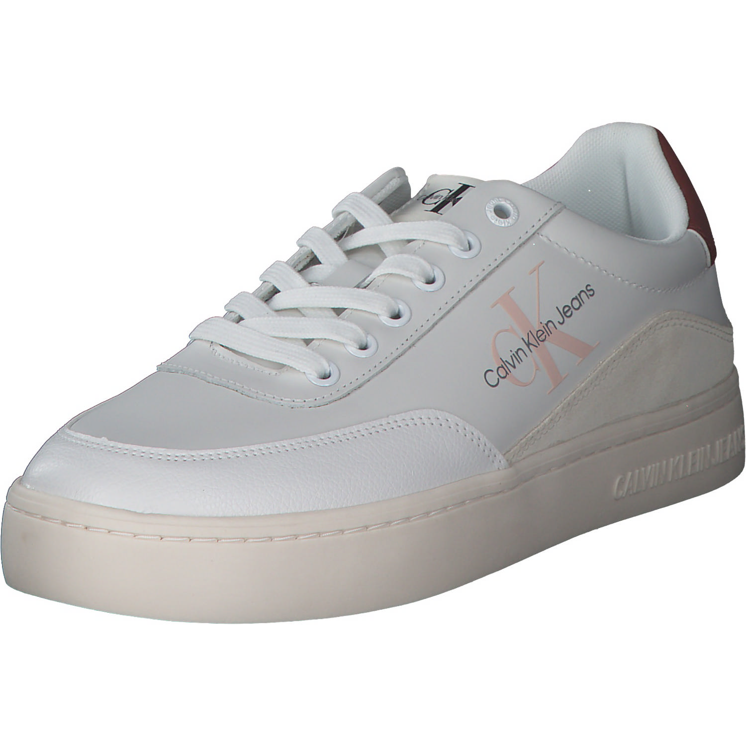 Calvin Klein YW0YW00699, Sneakers Low, Damen, White/Terracotta