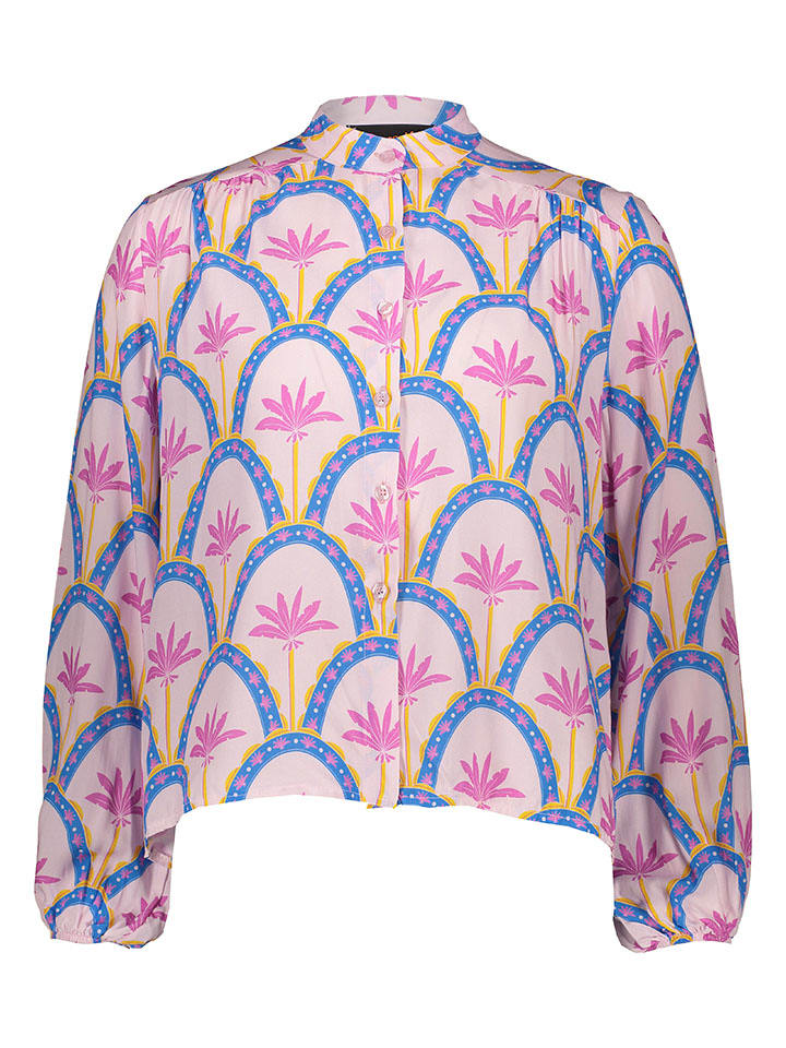 miss goodlife Bluse in Blau/ Pink günstig kaufen