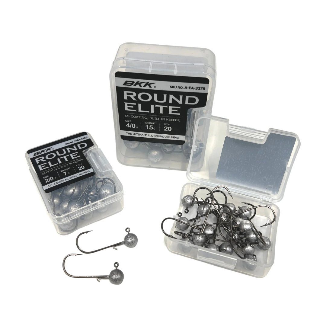 BKK Jighaken, BKK Round Elite-Classic Bait Keeper Big Pack 20Stk. 5,0g 1/0# Jigkopf