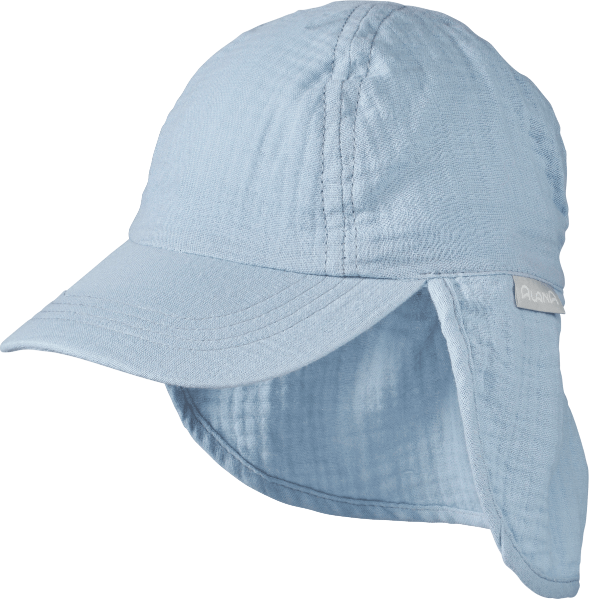 Schirmmütze aus Musselin, blau, Gr.50/51, 1 St