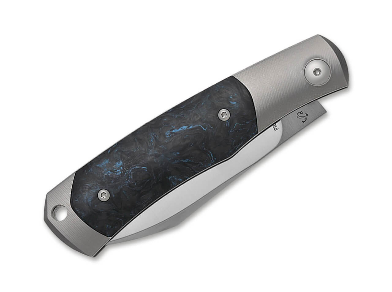 Hug II Titanium CF Marble Blue