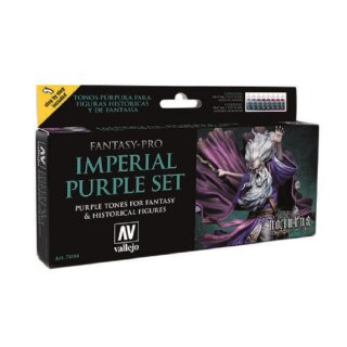 Vallejo Model Color: Model Color Set Fantasy-Pro Imperial Purple (8)