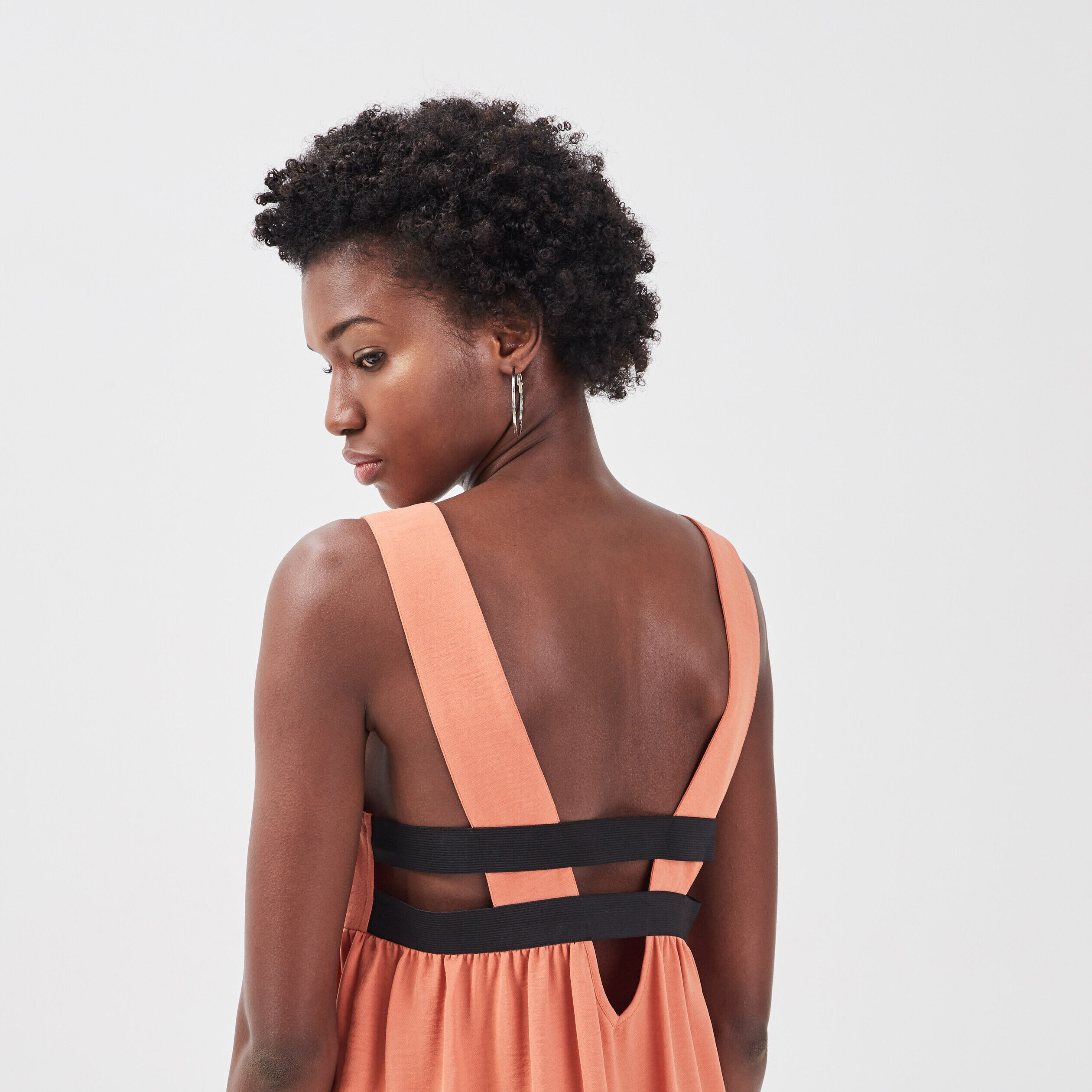 Blouse bretelles larges terracotta femme | Cache Cache