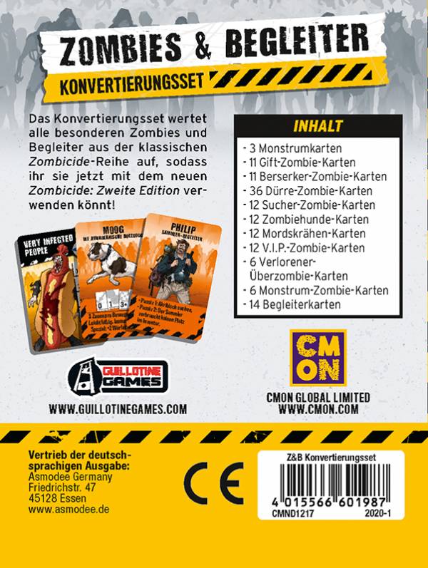 Zombicide 2. Edition - Zombies & Begleiter (Konvertierungsset)