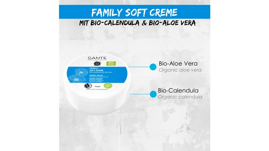 SANTE Family Soft Creme Bio-Calendula & Bio-Aloe Vera 150 ml