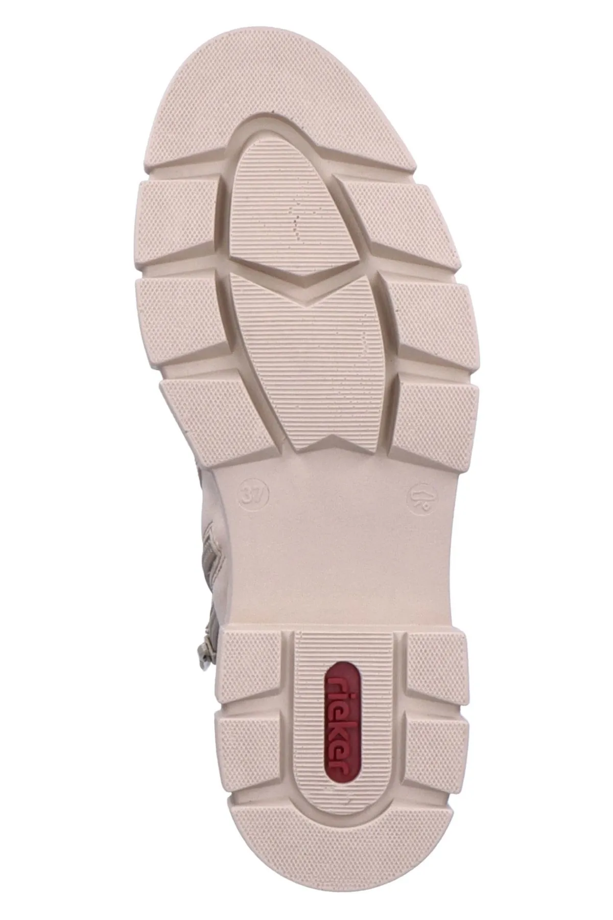 Rieker  Stiefelette - Beige - Blockabsatz