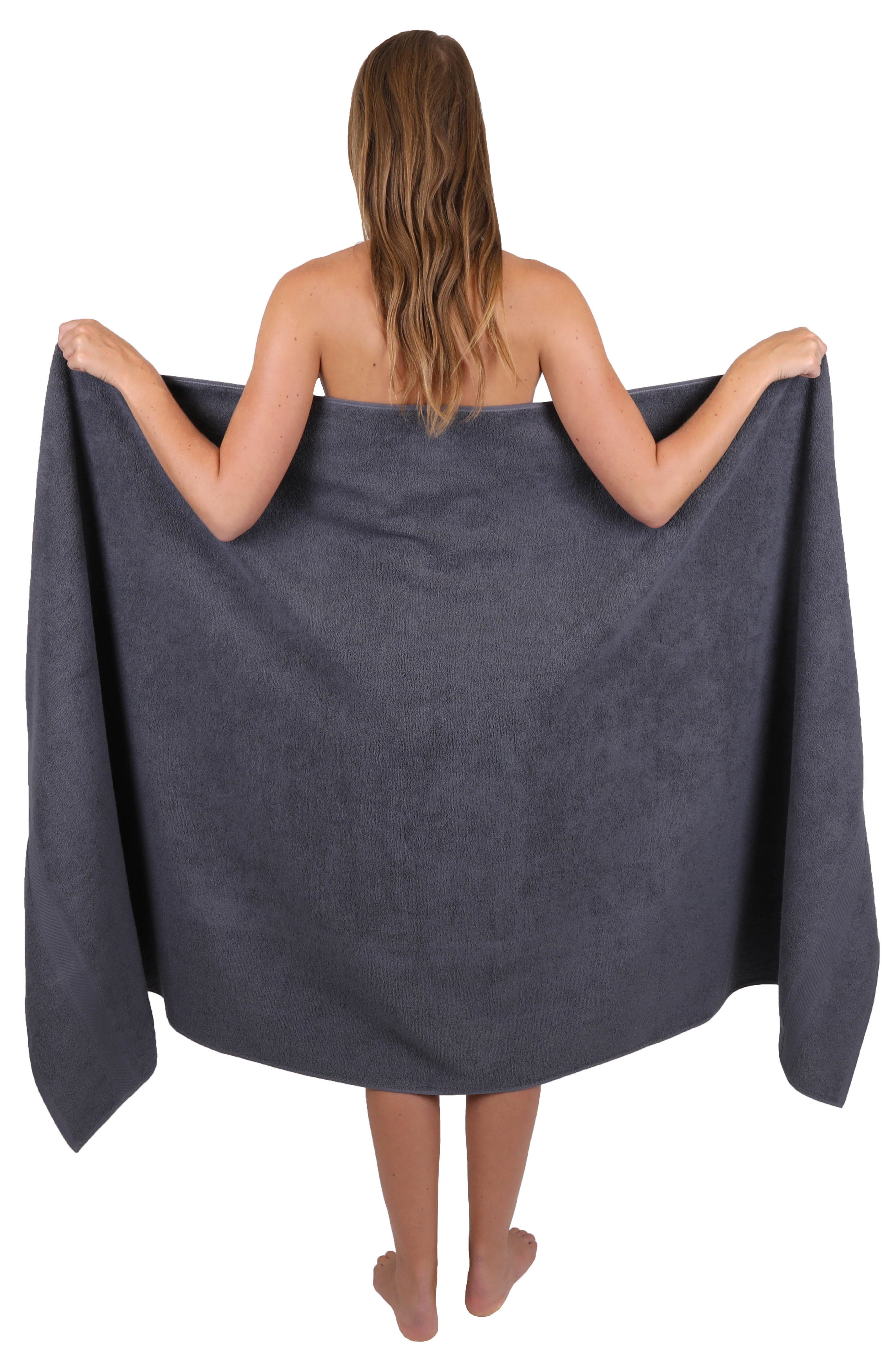 Betz Badetuch 2 Stück Badetücher groß XXL PALERMO 100% Baumwolle Größe 100 x 200 cm, 100% Baumwolle