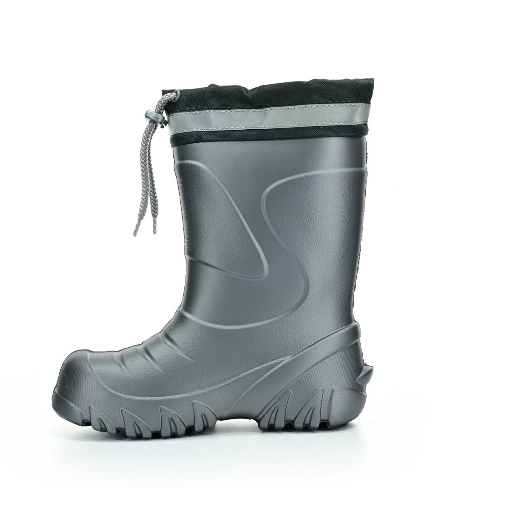 Demar Mammut dunkles Silber mit Wollinnensocke Gummistiefel