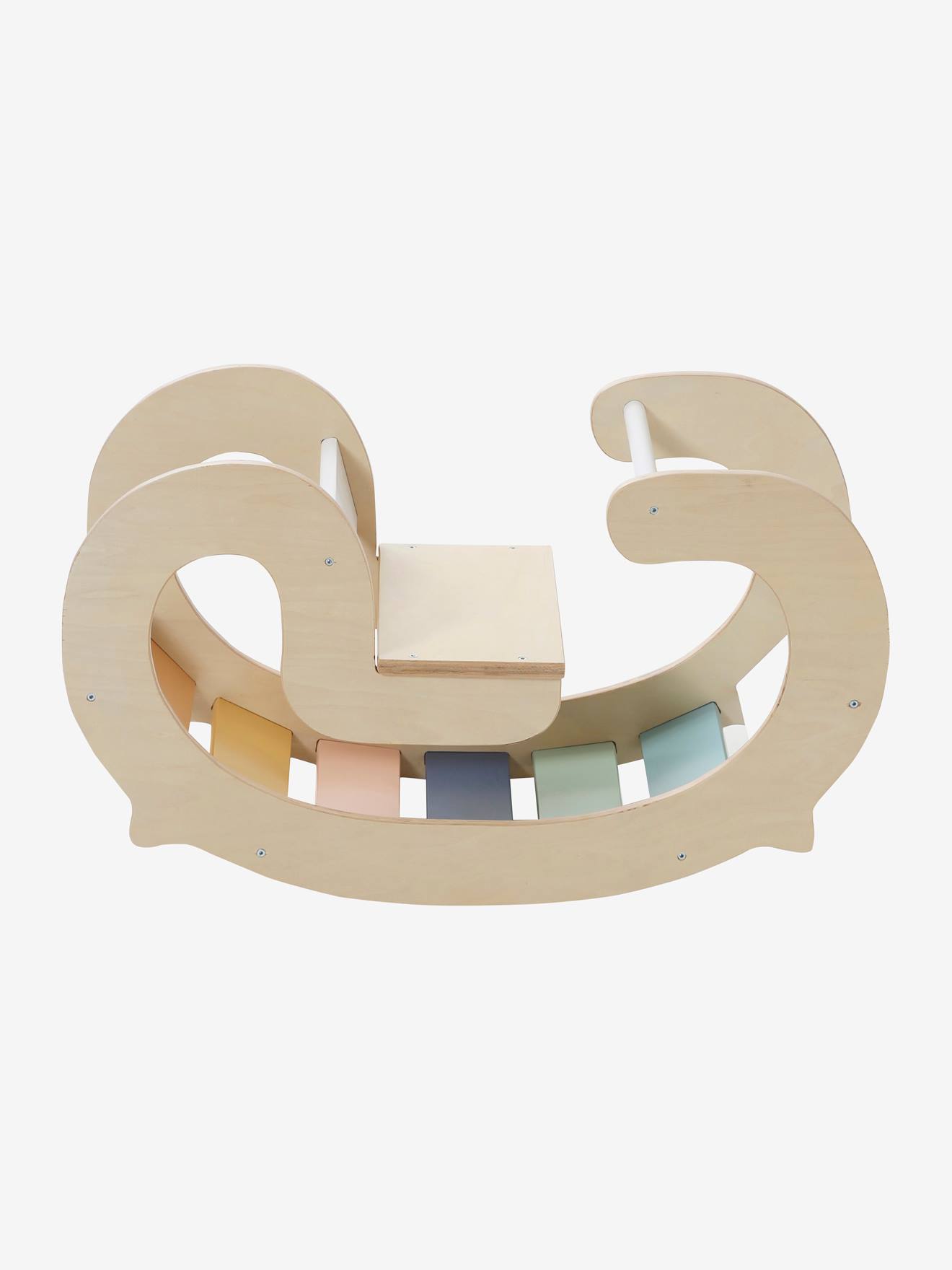 Bascule d'intérieur en bois FSC® multicolore