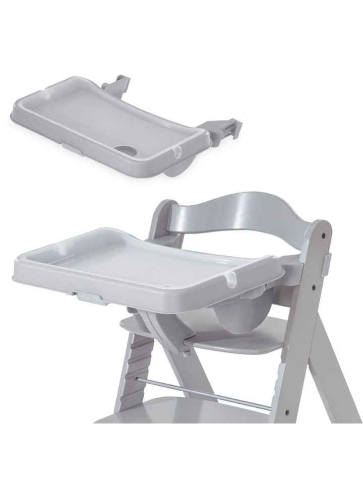 Hauck Alpha Tray - 2-teiliges Essbrett & Tisch für Alpha in grau günstig kaufen onesize