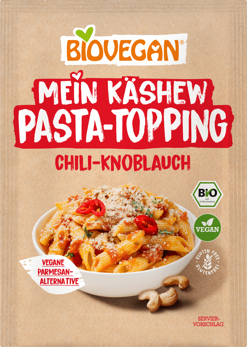 Mein Käshew Pasta Topping, Chili & Knoblauch, 50 g