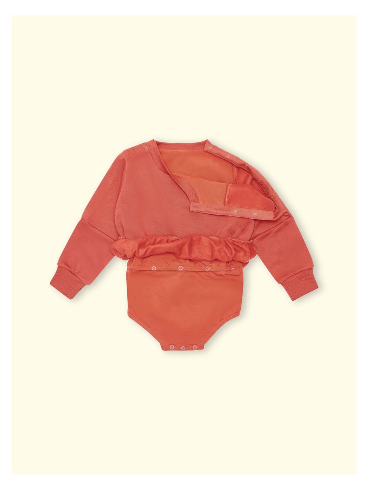Wombly Pippa 2.0 Sweatshirtbody ziegelrot