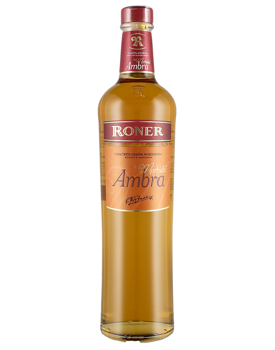 Grappa Invecchiata La Morbida Moscato & Chardonnay Ambra Roner 0,7 ℓ