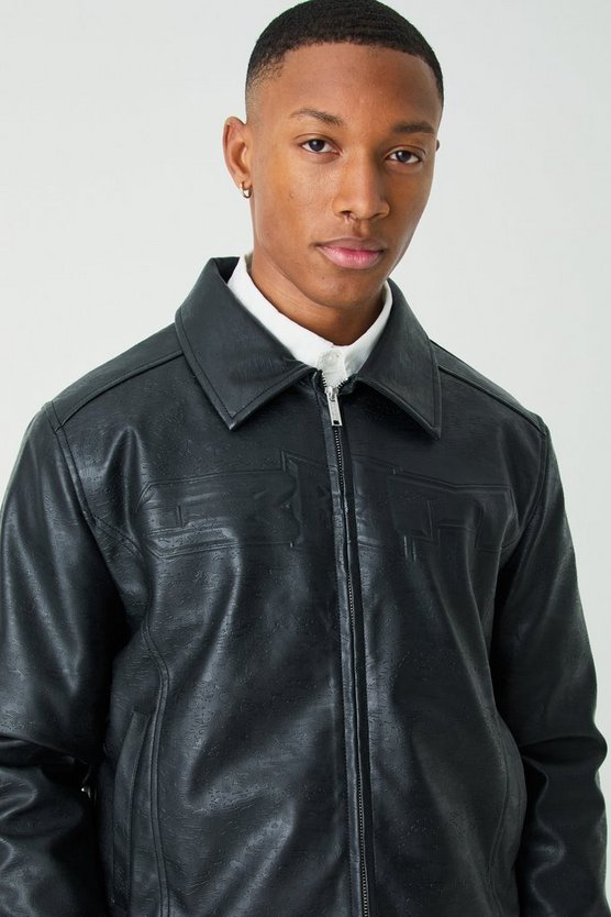 Bhm Camouflage PU Harrington-Jacke