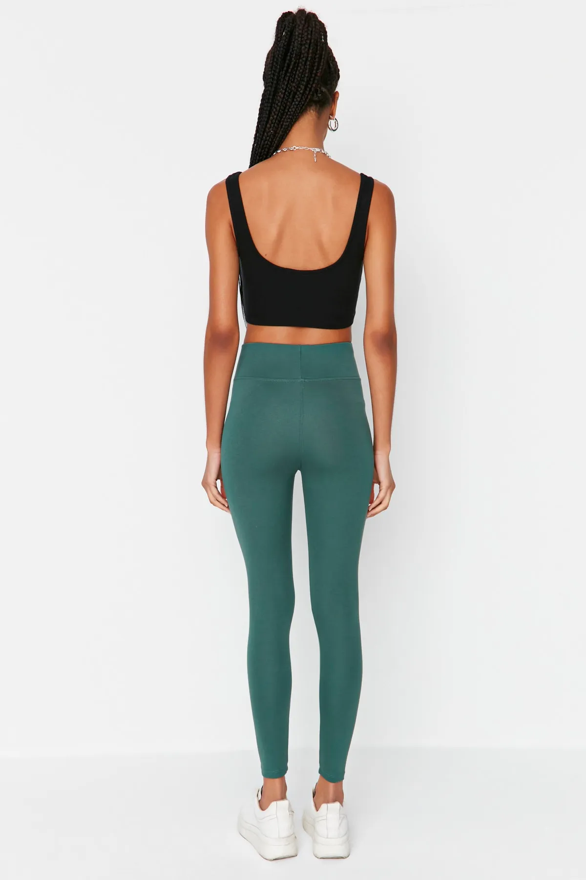 Trendyol Collection  Leggings - Grün - Hoher Bund