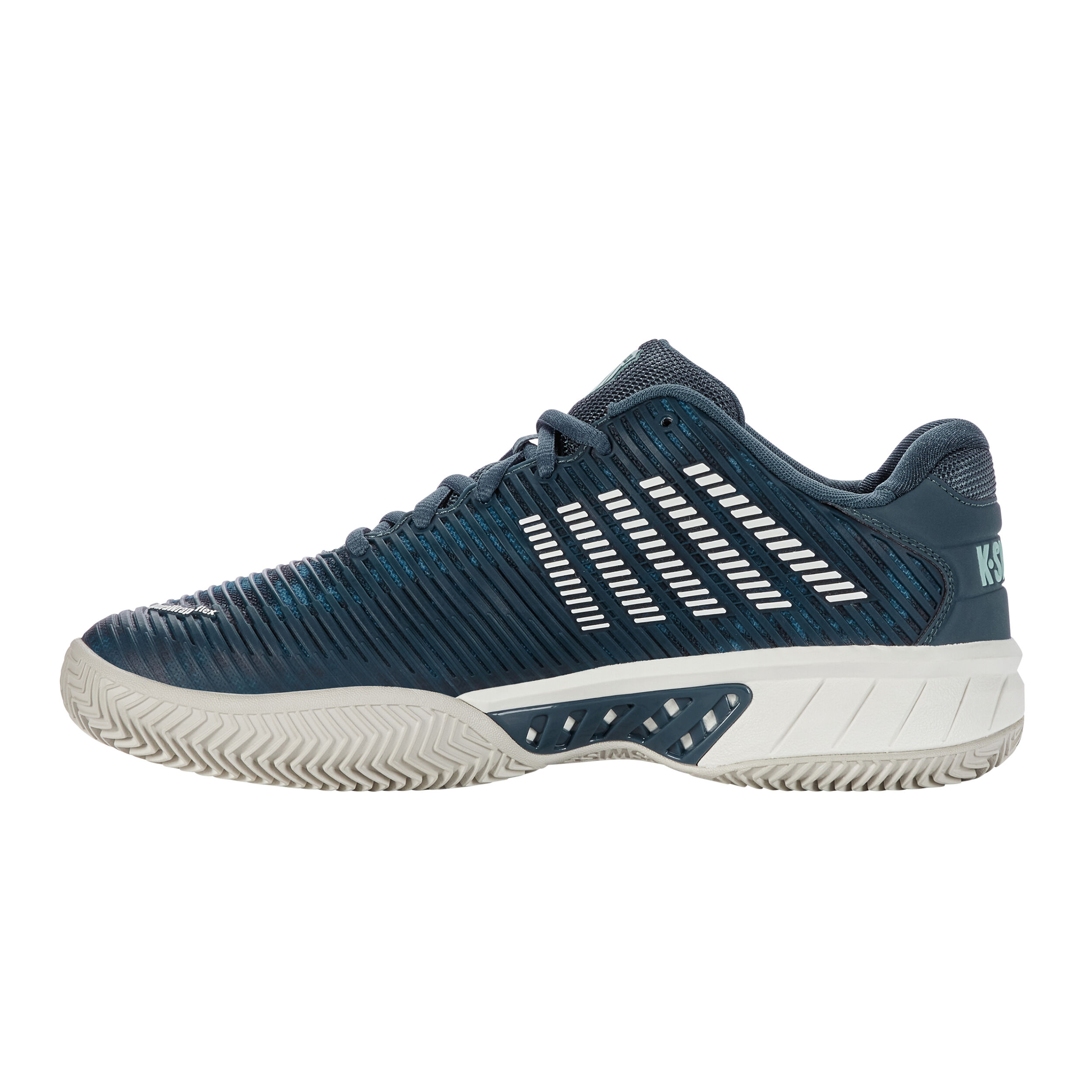Hypercourt Express 2 Sandplatzschuh Herren - Petrol, Weiß