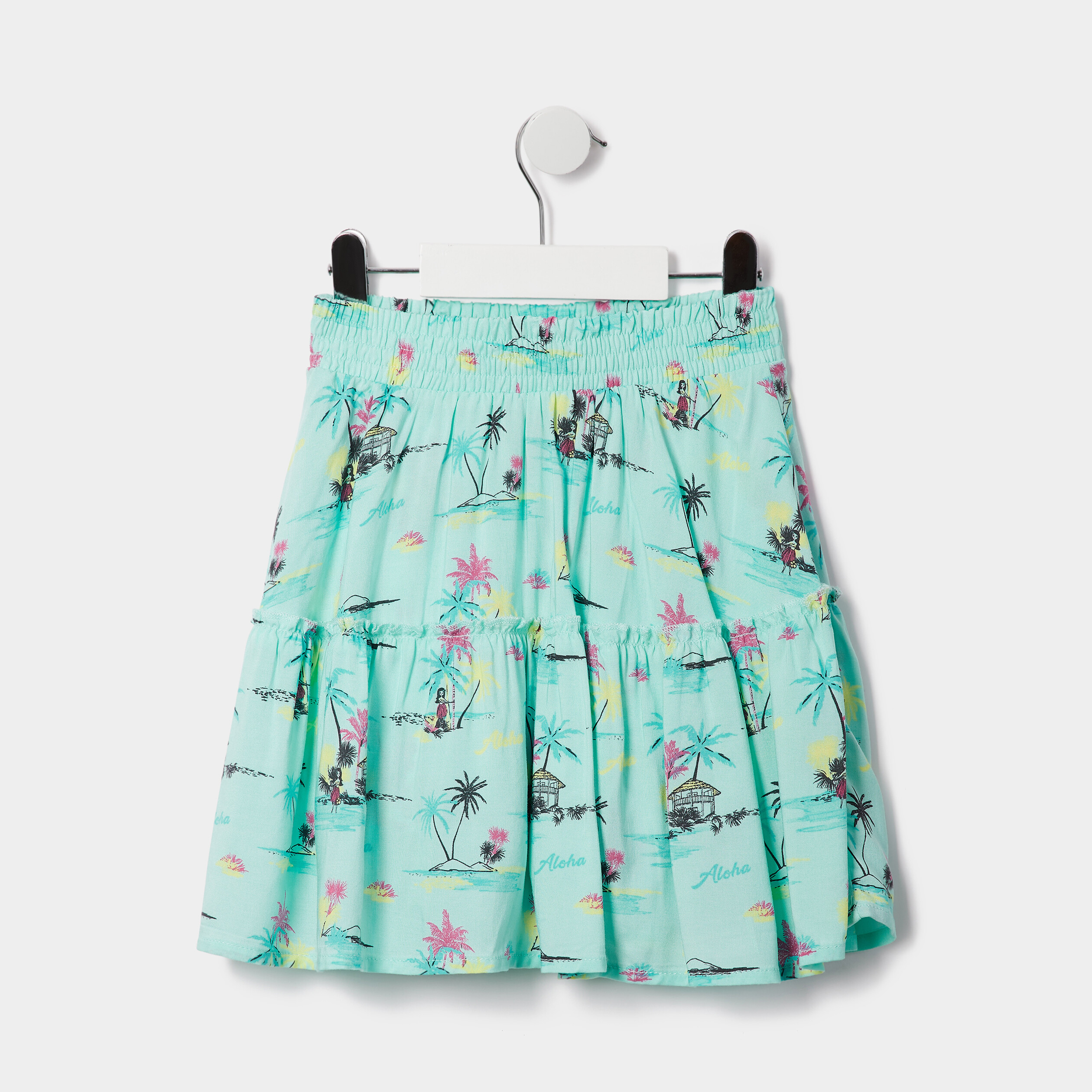Jupe-short patineuse bleu turquoise fille | La Halle