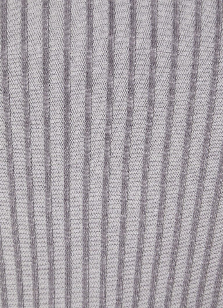 Pull Emporio Armani en mélange de lin à maille fine et structure côtelée