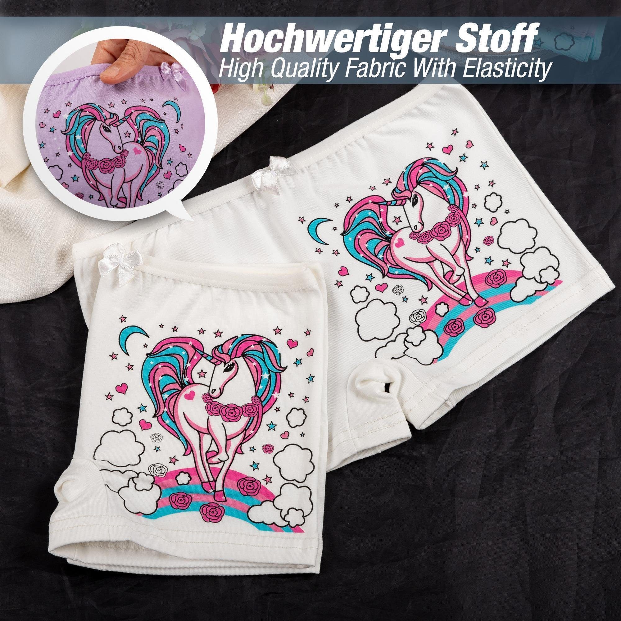 LOREZA Panty 10 Mädchen Pantys aus Baumwolle Unterwäsche Gr. 92-158 (Spar-Packung, 10-St)