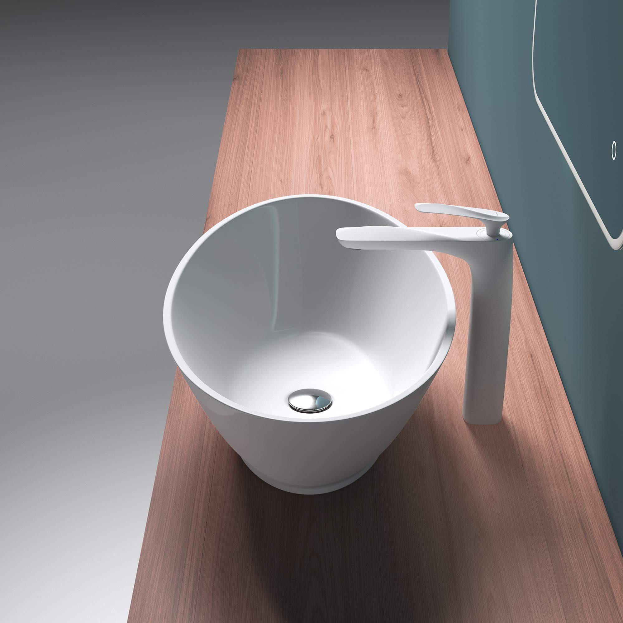 Mai & Mai Aufsatzwaschbecken Col807 Waschschale Waschbecken Gussmarmor Oval