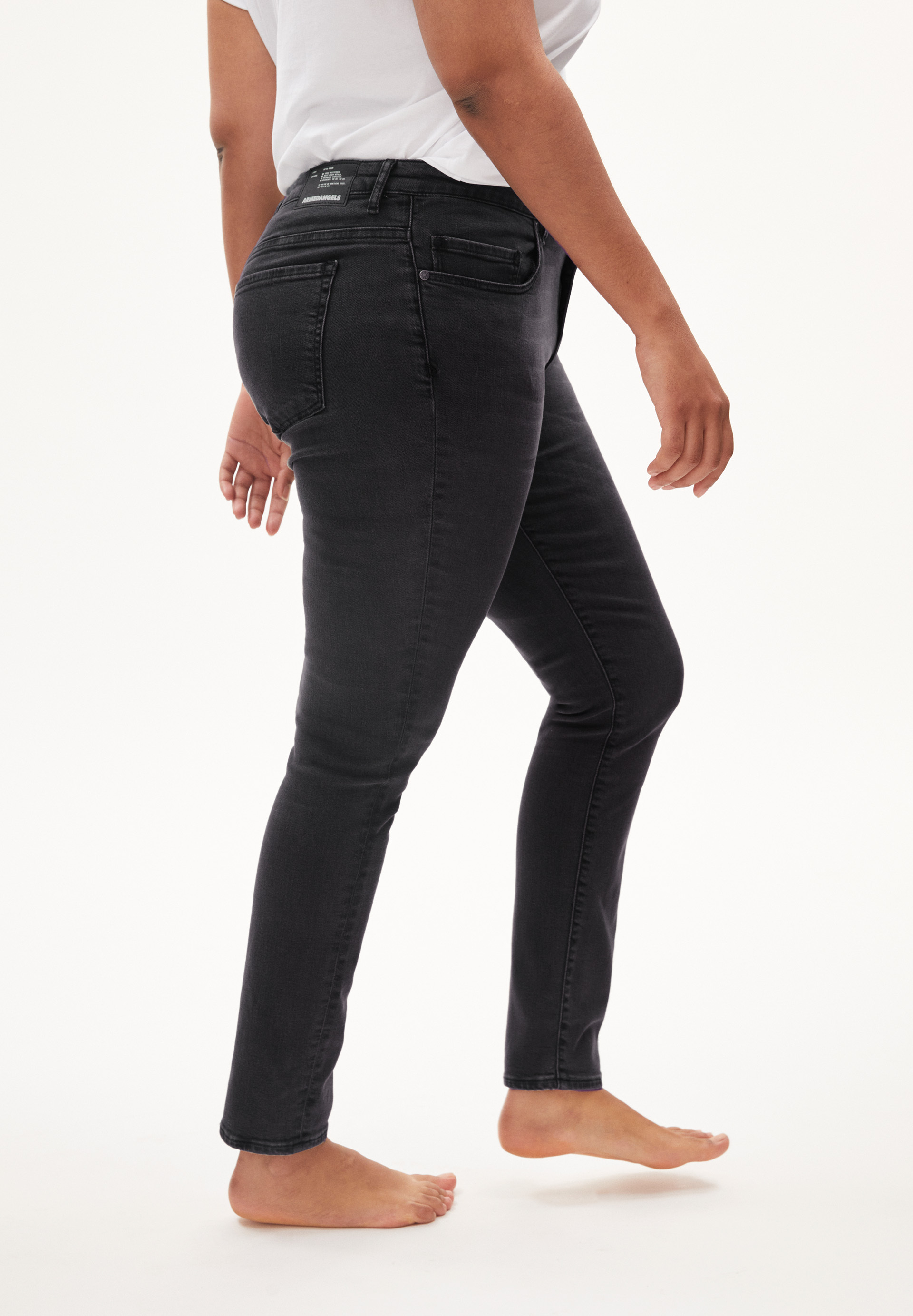 Skinny Leg Mid Waist aus Bio-Baumwoll Mix