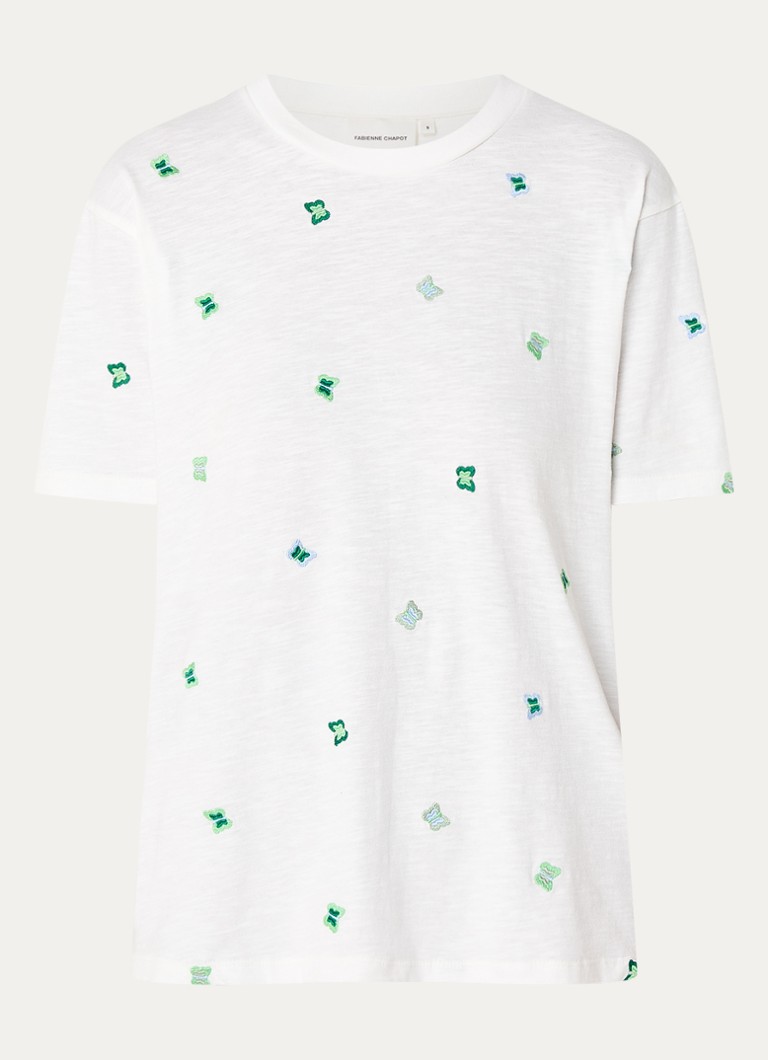 Fabienne Chapot organic cotton T-shirt with embroidery