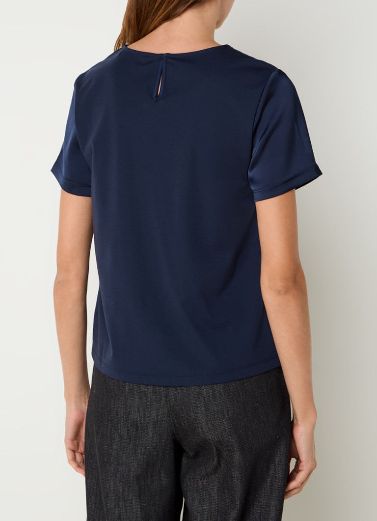 MaxMara Gilbert T-shirt with satin insert
