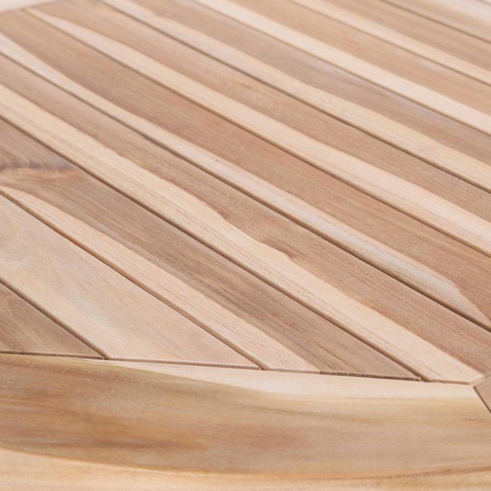 Ploß Klapptisch Lexington, Eco-Teak® Holztisch - Rund - Ø 70 cm
