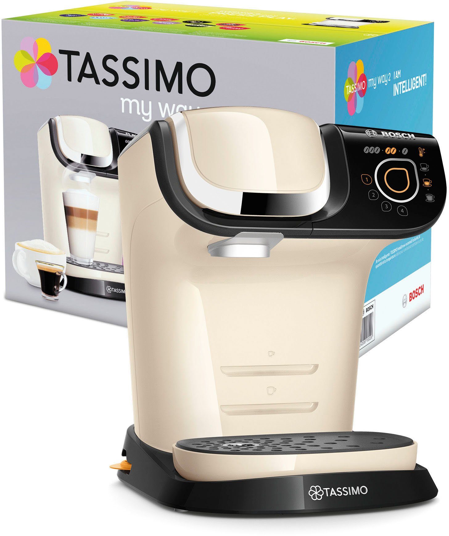 TASSIMO Kapselmaschine MY WAY 2 TAS6507, inkl. 2 Gläser by WMF im Wert von 9,99 € UVP