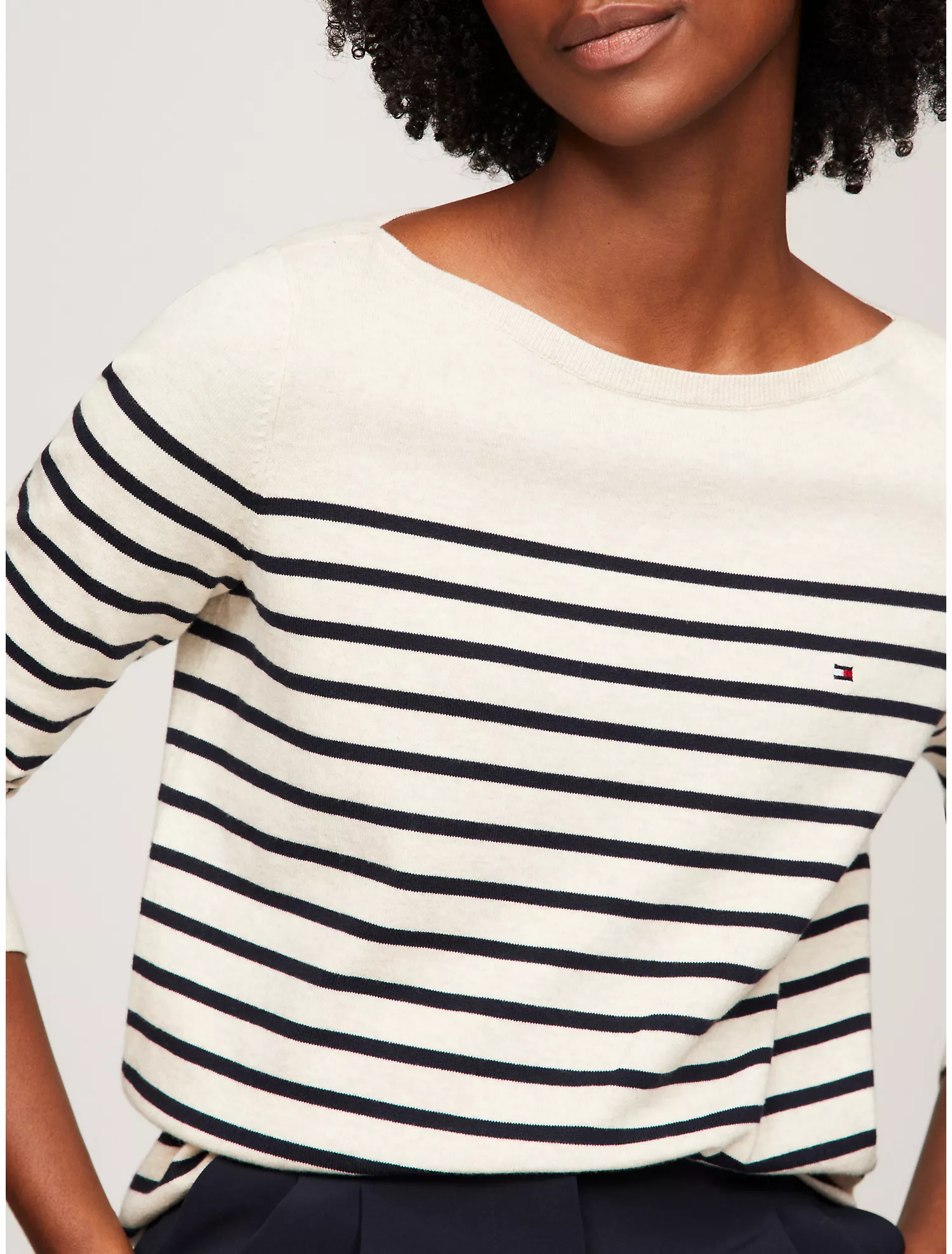 Stripe Boatneck Sweater