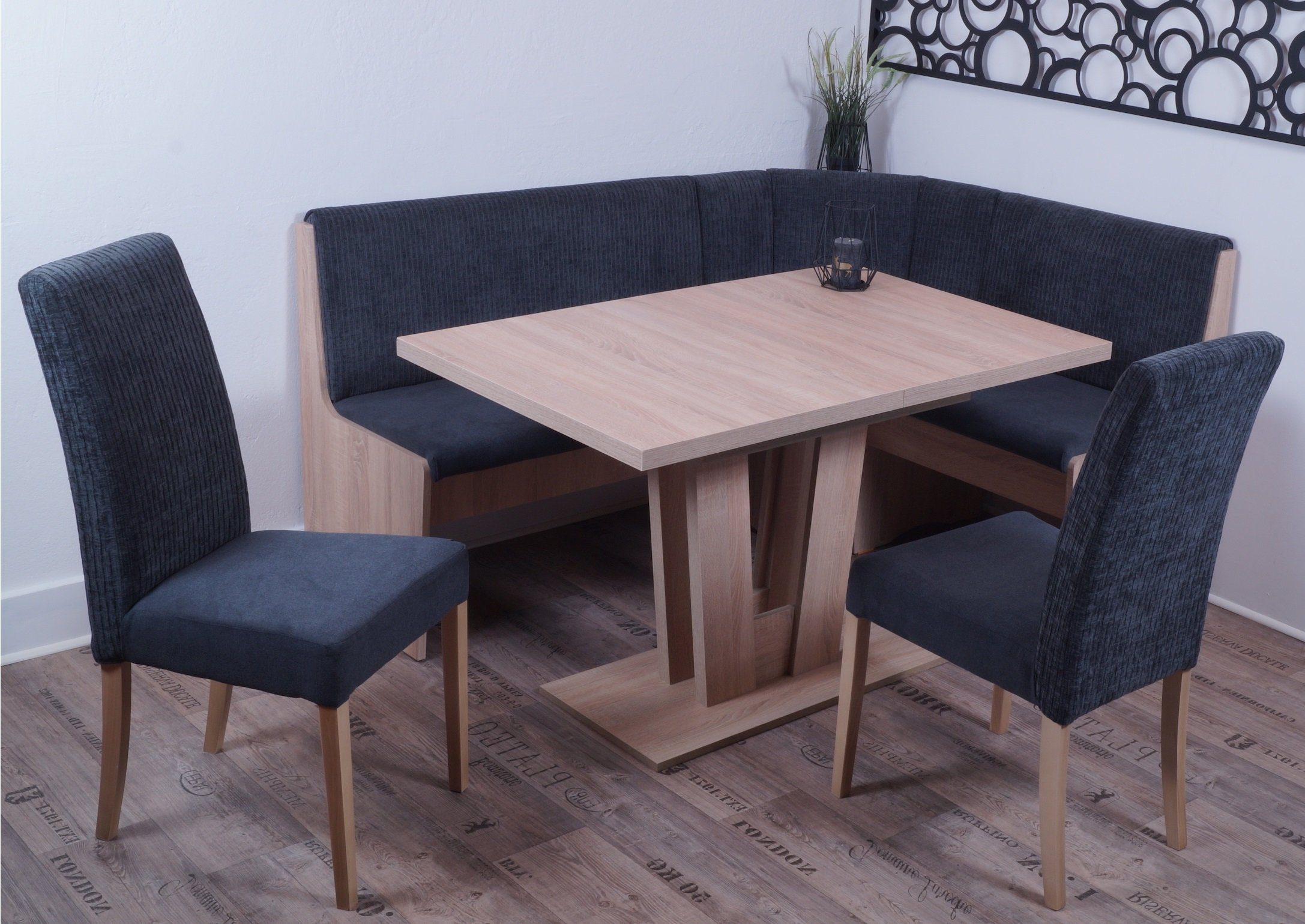 Stolebaenk Eckbankgruppe Duisburg --DUPA22 Sonoma, (Eckbankgruppe), Tisch mit Synchronauszug