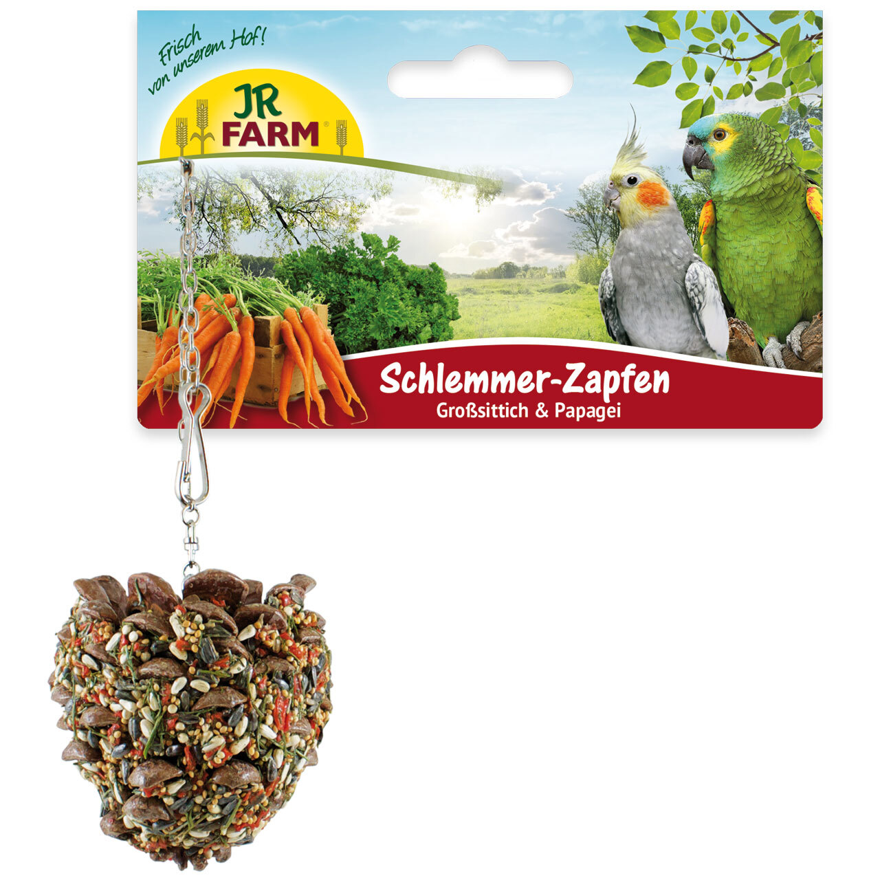 JR Farm Snacks JR Farm Birds Schlemmer-Zapfen Großsittich/Papagei 195g