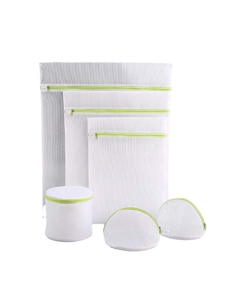 aikidio Wäschenetz Wäschesack 6er Set Haushalt Wäsche Mesh Taschen mit Reißverschluss,(6-St)