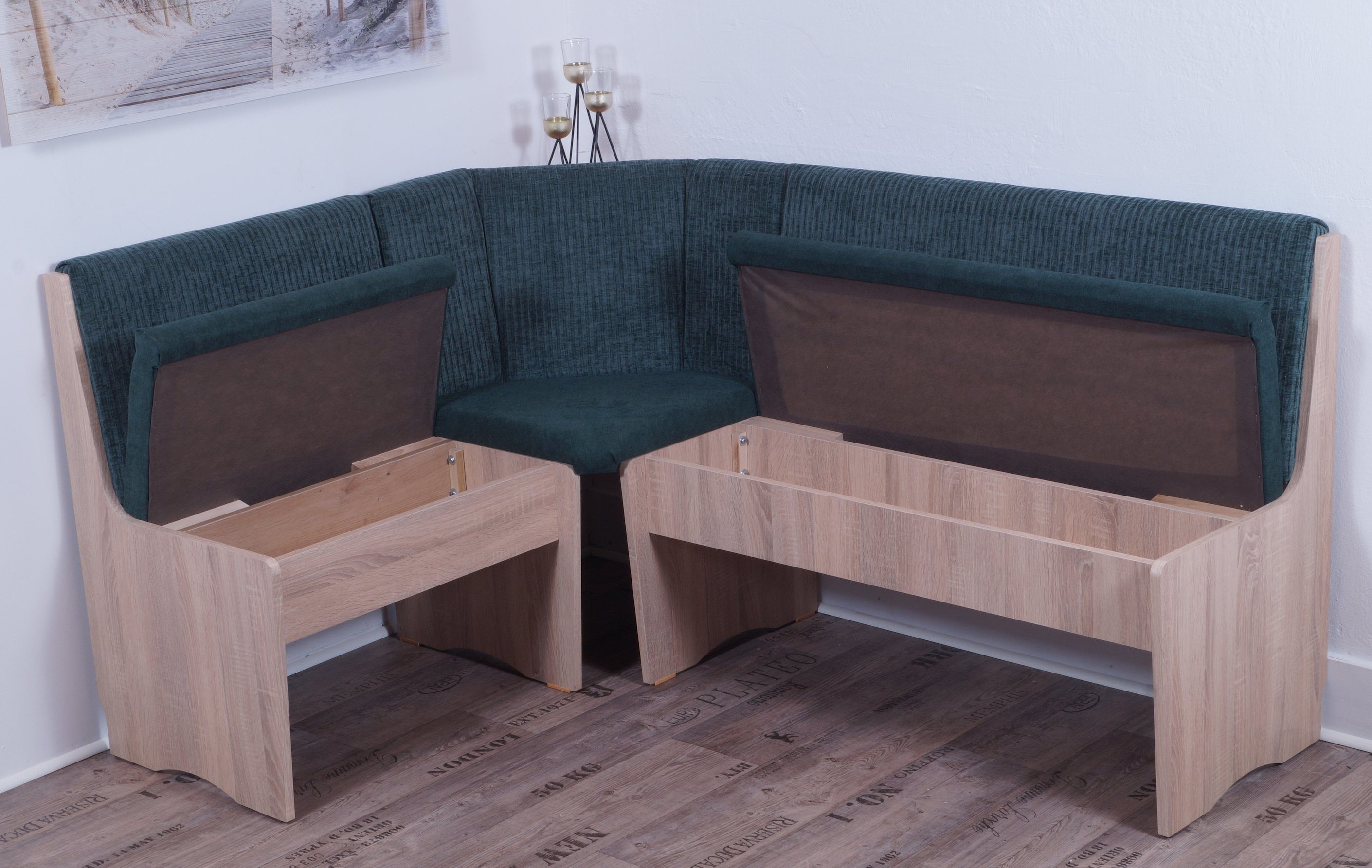 Stolebaenk Eckbankgruppe Duisburg VE/VA DUPA13, (Eckbankgruppe, 1xEckbank, 1xTisch, 2xStuhl)