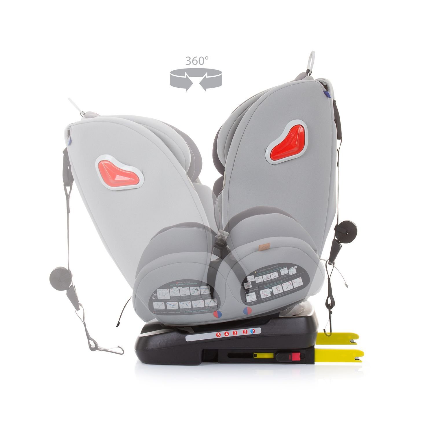 Chipolino Autokindersitz Kindersitz Journey Gruppe 0+/1/2/3, bis: 36 kg, (0 - 36 kg), Isofix, Top Tether