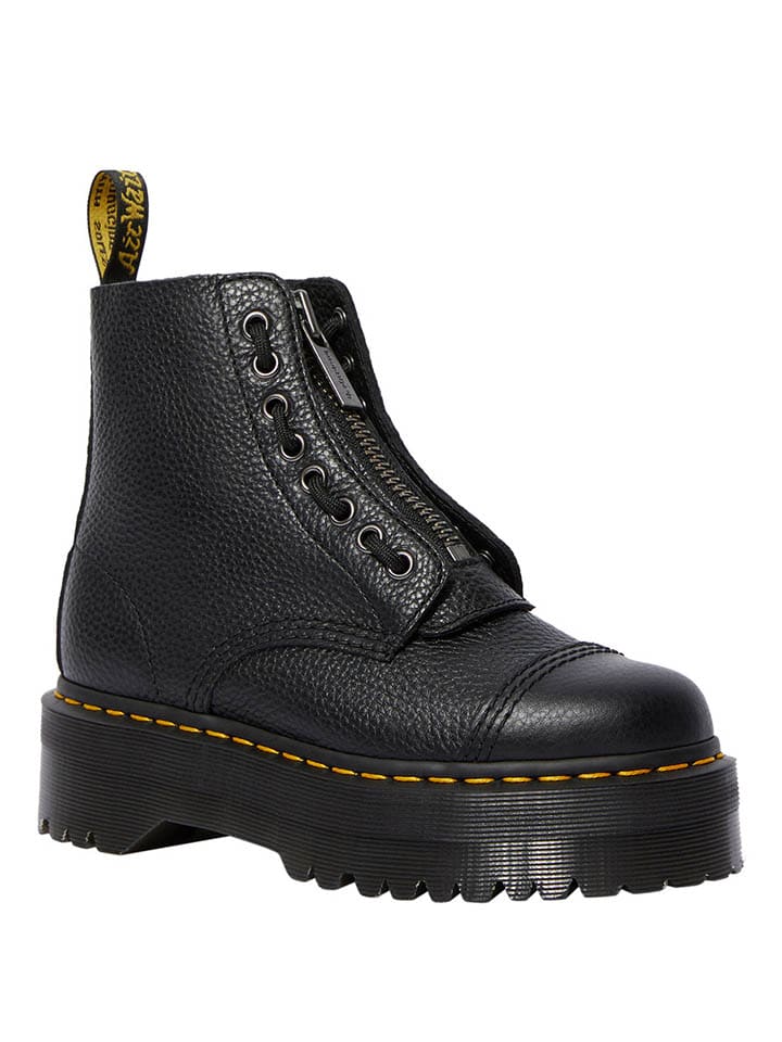 Dr. Martens Leder-Boots in Schwarz günstig kaufen