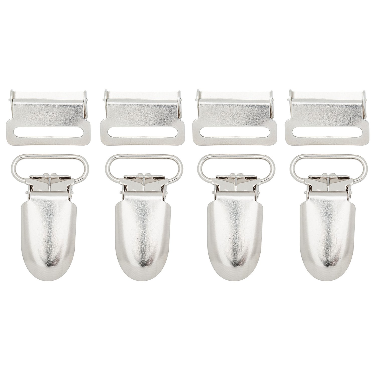 buttinette Hosenträger-Clips mit Versteller, Größe: 53 x 25 mm