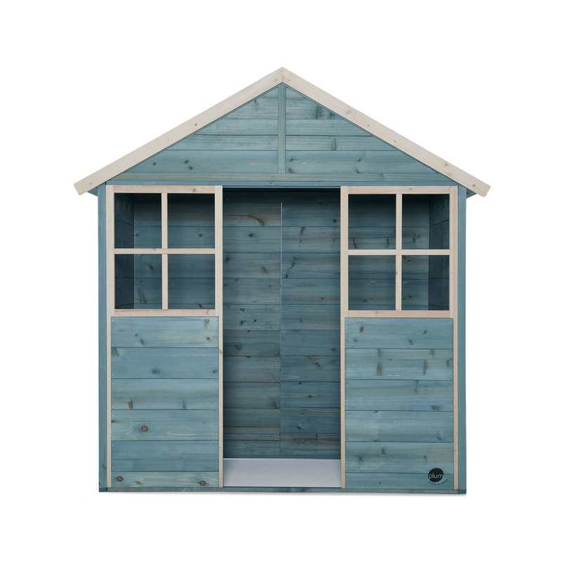 Maison bleue en bois Plum