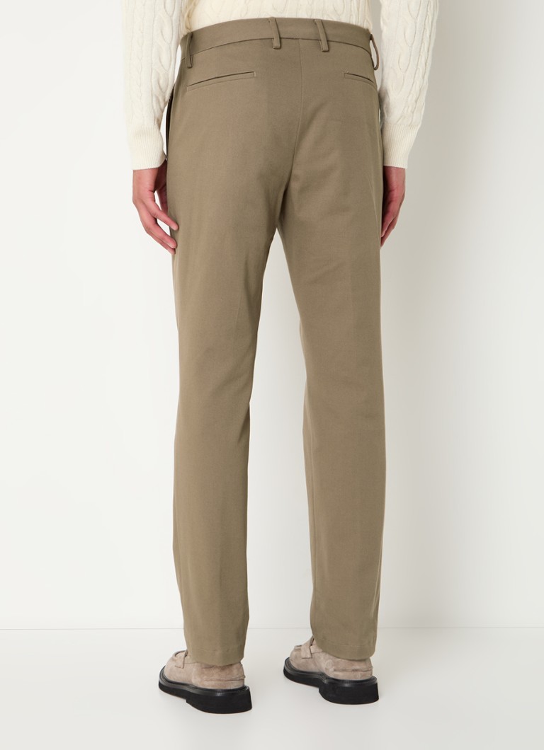 Pantaloni chino Boggi Milano Roberto cu croială dreaptă și buzunare laterale