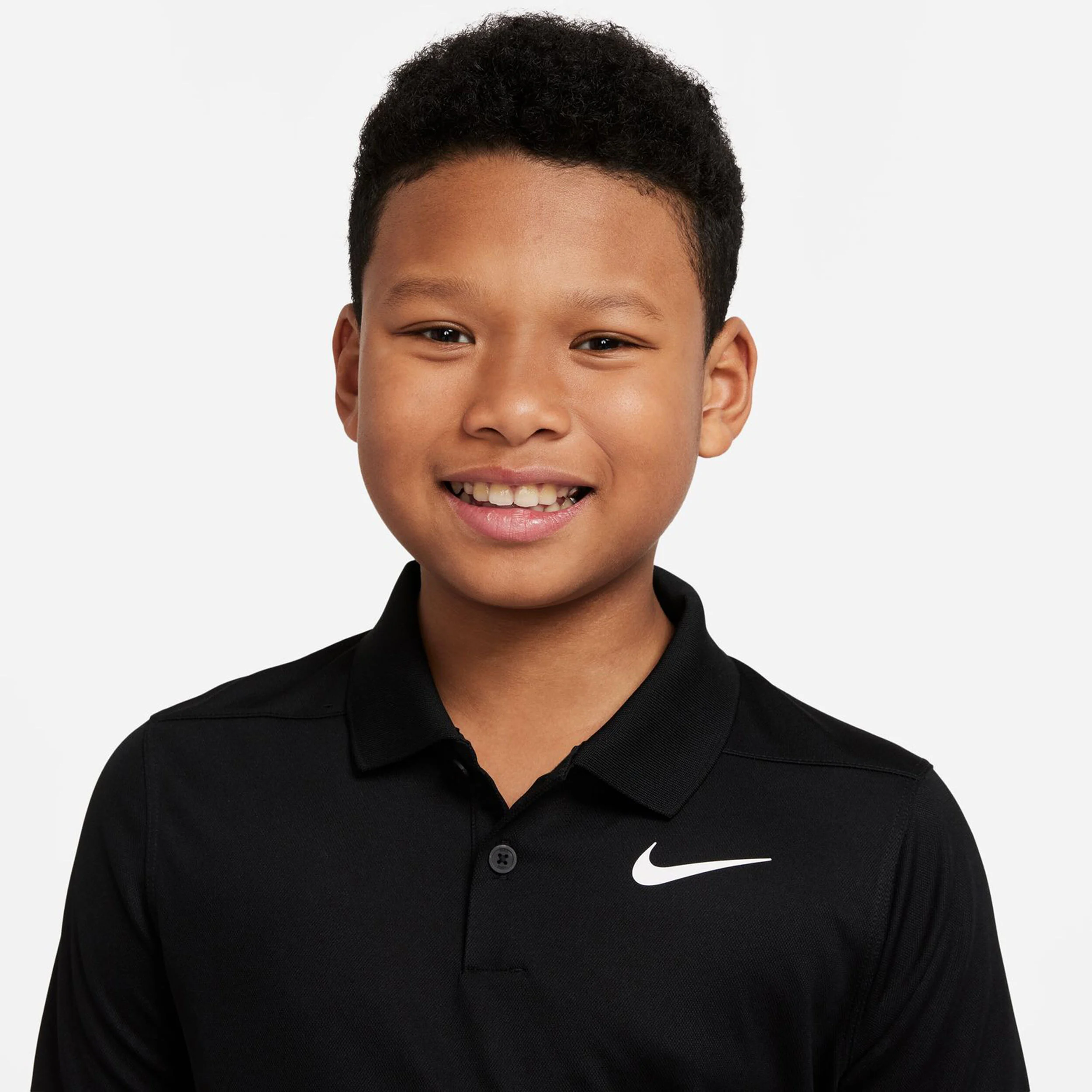 Dri-Fit Victory Polo Jungen - Schwarz, Weiß
