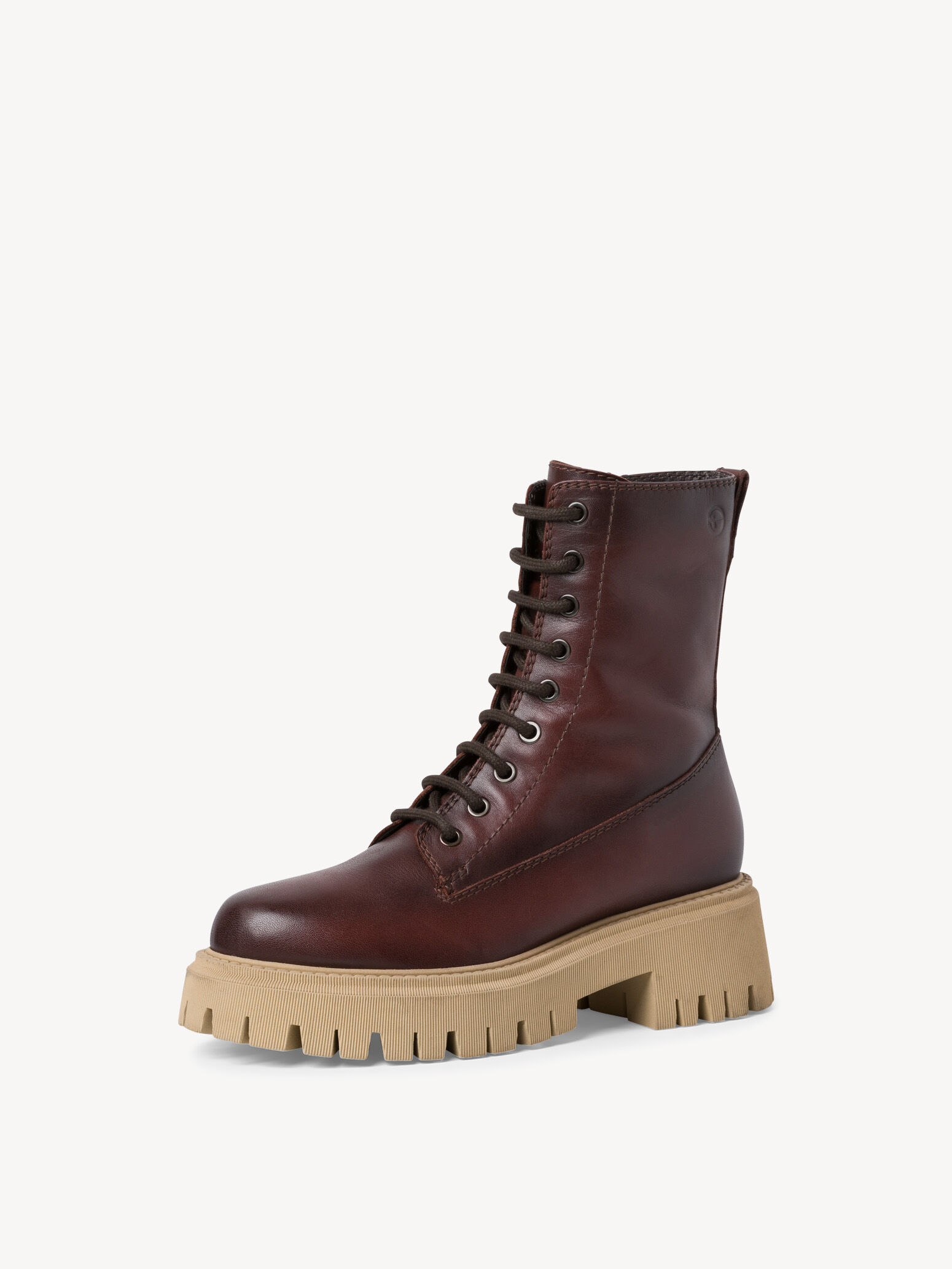 Bottine en cuir - marron