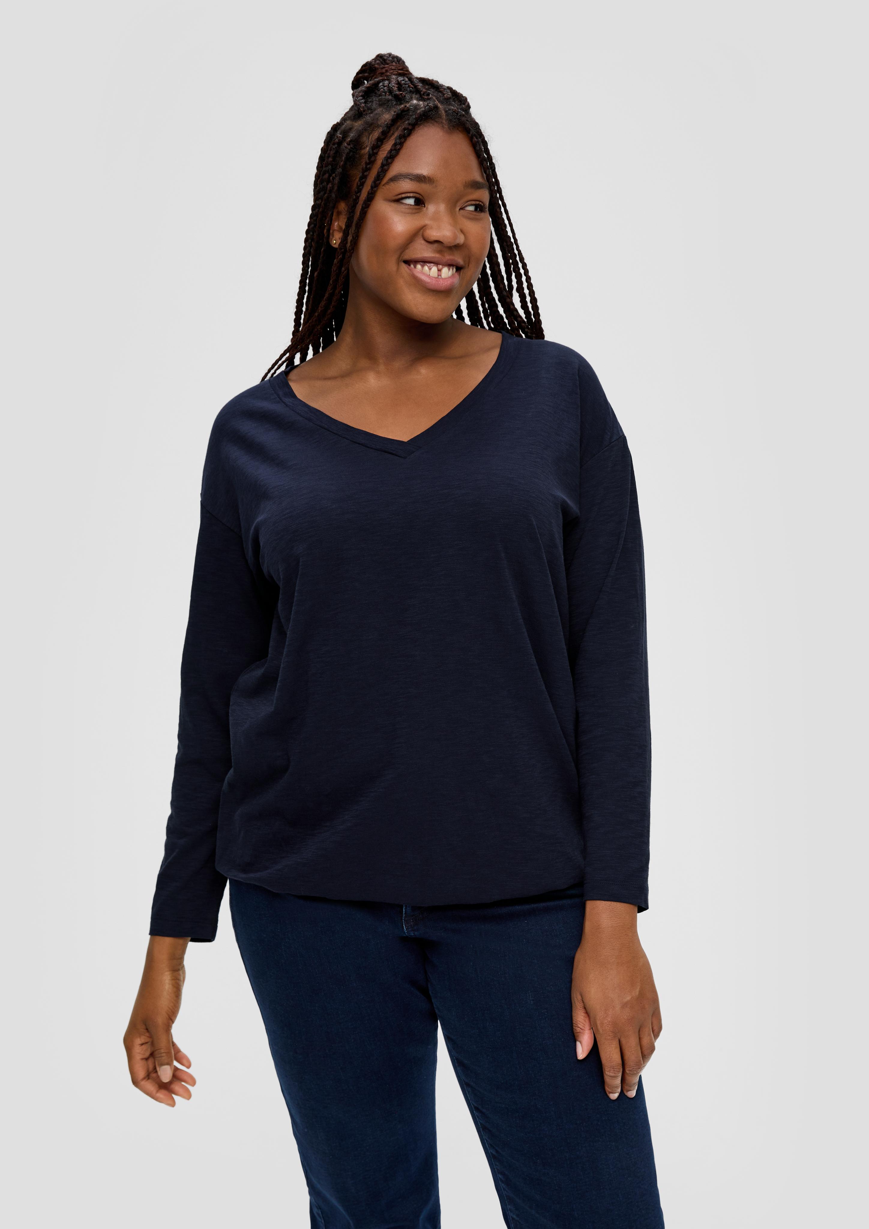 Longsleeve mit Gummizug im Saum  2135939-5959